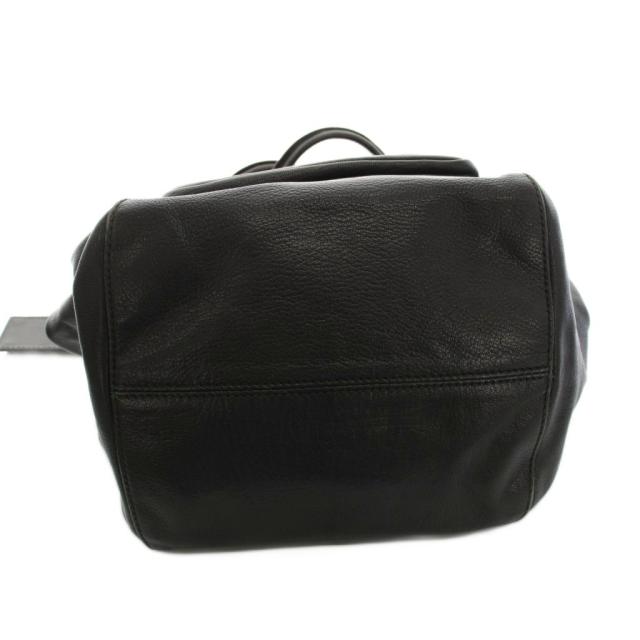 【中古】ドルチェ&ガッバーナ ドルガバ DOLCE&GABBANA ハンドバッグ ショルダーバッグ レザー 裏地ヒョウ柄 黒_3
