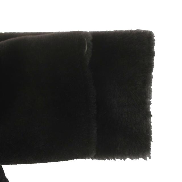 【中古】アルマーニ コレツィオーニ ARMANI COLLEZIONI ムートンコート ロング 羊革 50 茶 ダークブラウン メンズ
