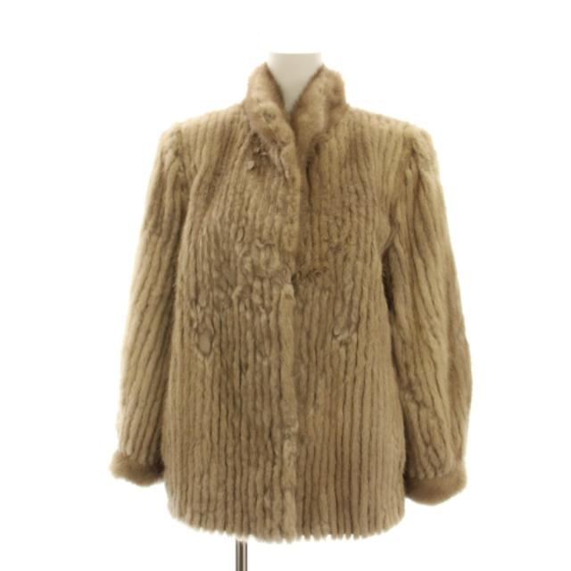 【中古】ノーブランド 毛皮コート ミンクファー ショート丈 アウター 13 べージュ /YM ■GY11