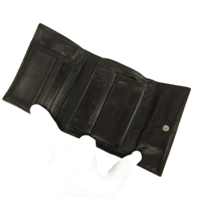 中古】フェンディ FENDI 財布 二つ折り キャンバス レザー ズッカ柄