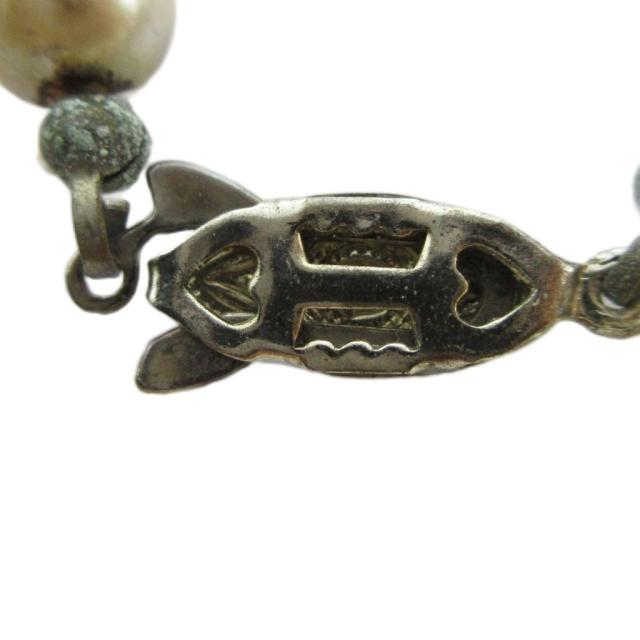 【中古】ノーブランド品 ネックレス リアルパール 真珠 アクセサリー 7mm オレンジ ■GY11 /MQ レディース_3