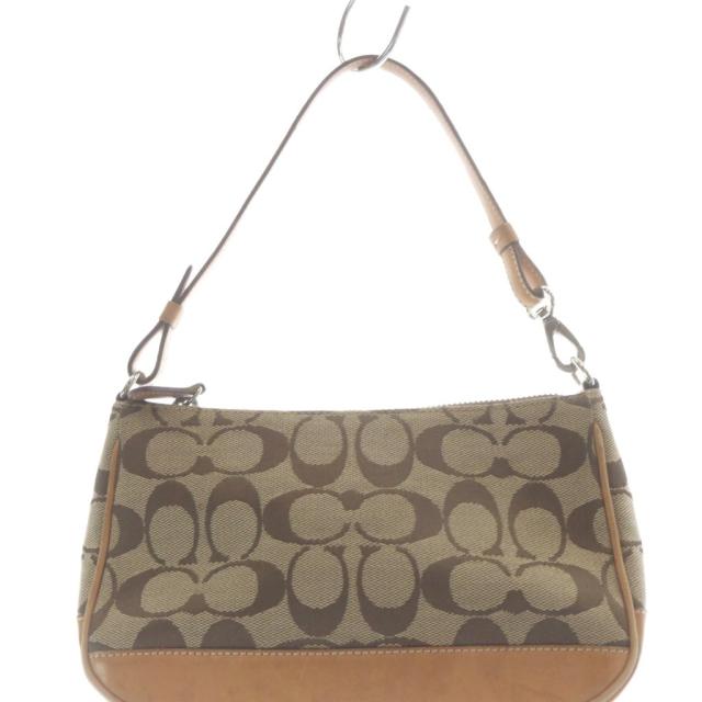 【中古】コーチ COACH ハンドバッグ キャンバス レザー シグネチャー 茶色 ブラウン 6094 /SR ■GY11 レディース_2
