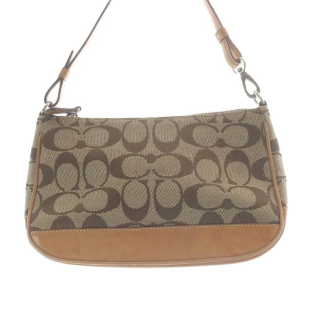 【中古】コーチ COACH ハンドバッグ キャンバス レザー シグネチャー 茶色 ブラウン 6094 /SR ■GY11 レディース_3