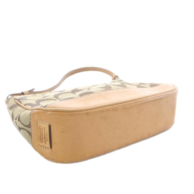 【中古】コーチ COACH ハンドバッグ キャンバス レザー シグネチャー 茶色 ブラウン 6094 /SR ■GY11 レディース_4