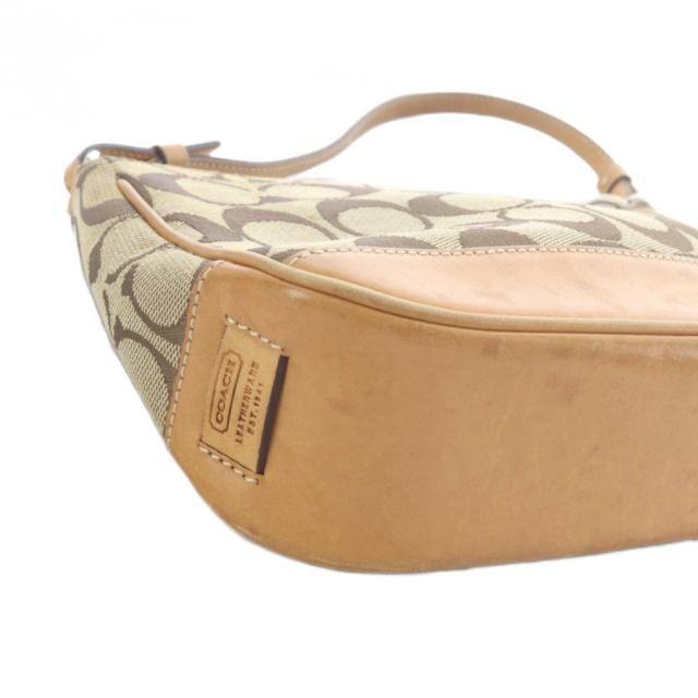 【中古】コーチ COACH ハンドバッグ キャンバス レザー シグネチャー 茶色 ブラウン 6094 /SR ■GY11 レディース_5