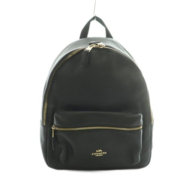 【中古】コーチ COACH リュックサック デイパック 黒 F30550 /MI ■GY18 レディース