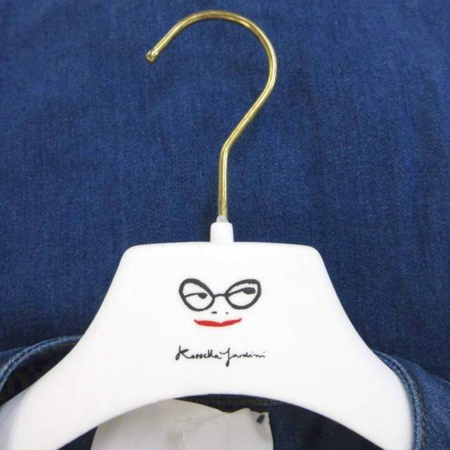 【中古】未使用品 ロッセーラヤルディーニ Rossella Jardini タグ付き デニム ワンピース 38 インディゴ ブルー_6