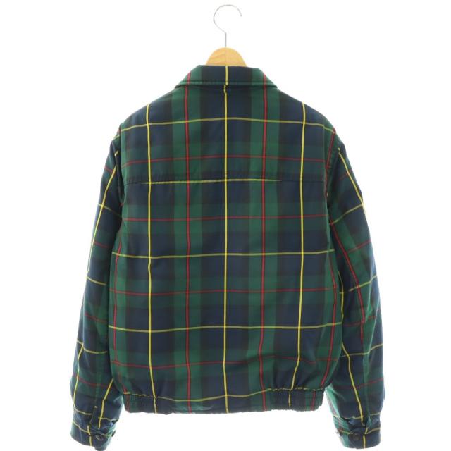 【中古】ポロ バイ ラルフローレン Polo by Ralph Lauren ダウンジャケット ジップアップ タータンチェック S 緑 紺_1