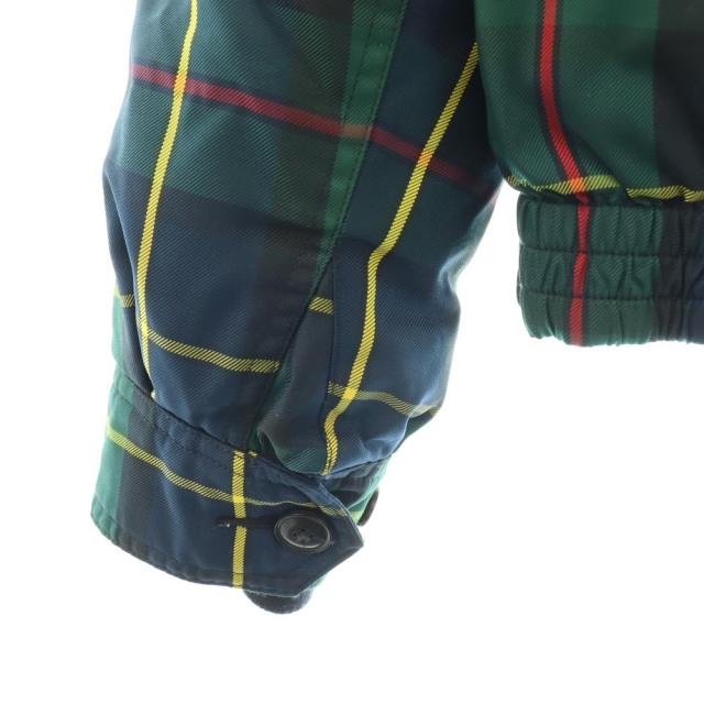 【中古】ポロ バイ ラルフローレン Polo by Ralph Lauren ダウンジャケット ジップアップ タータンチェック S 緑 紺_3