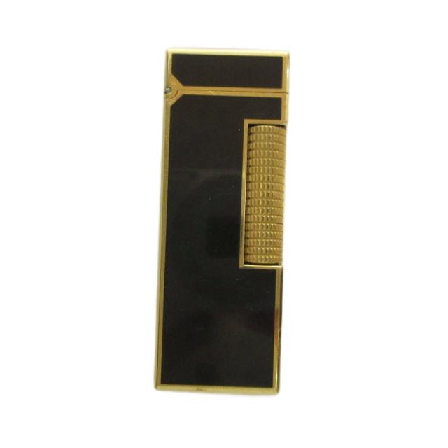 【中古】ダンヒル dunhill ジャンク品 USRE24163 ガスライター タバコ 小物 喫煙具 火花未確認 ローラー 黒