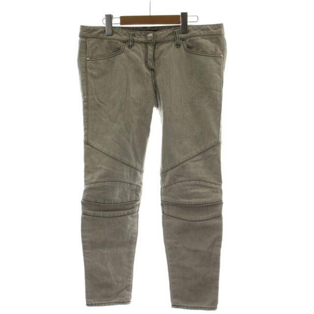 【中古】バルマン BALMAIN メンズバイカーデニムパンツ 38 グレー 長ズボン 股上浅め 5729113N /GG ■GY18 メンズ