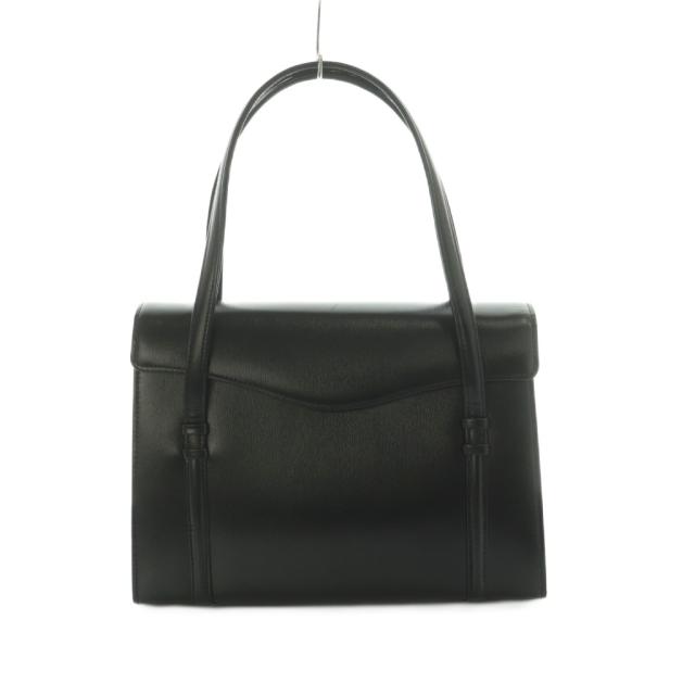 【中古】ハマノ HAMANO 濱野皮革工藝 フォーマルレジェンド ハンドバッグ フラップ 黒 /MI ■GY18 レディース