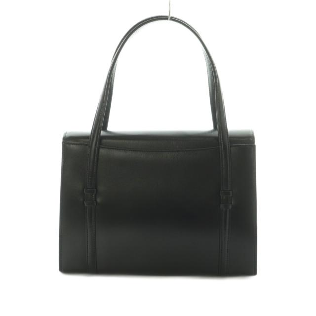 【中古】ハマノ HAMANO 濱野皮革工藝 フォーマルレジェンド ハンドバッグ フラップ 黒 /MI ■GY18 レディース_1