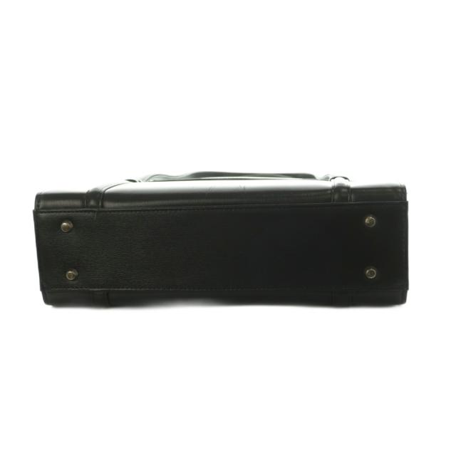 【中古】ハマノ HAMANO 濱野皮革工藝 フォーマルレジェンド ハンドバッグ フラップ 黒 /MI ■GY18 レディース_3