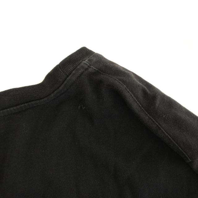 【中古】ドルチェ&ガッバーナ ドルガバ DOLCE&GABBANA Tシャツ カットソー 半袖 花柄 プリント ロゴ 46 黒 ブラック_3
