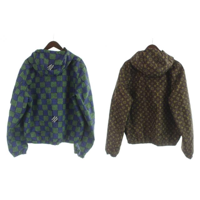 【中古】未使用品 ルイヴィトン LOUIS VUITTON タグ付き 25SS ダミエ モノグラム リバーシブル ウィンドブレーカー_1