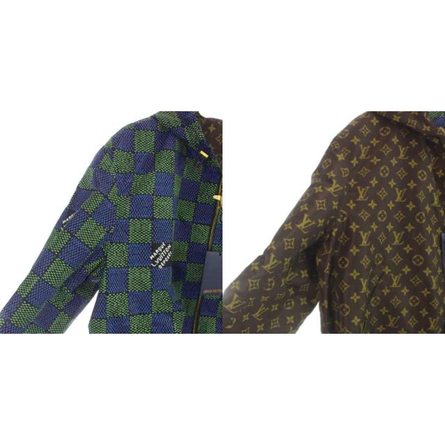 【中古】未使用品 ルイヴィトン LOUIS VUITTON タグ付き 25SS ダミエ モノグラム リバーシブル ウィンドブレーカー_2