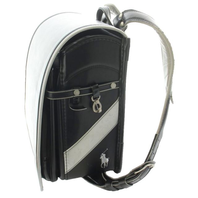 【中古】ポロ ラルフローレン POLO RALPH LAUREN ランドセル 箱付き 黒 ブラック シルバーカラー_2