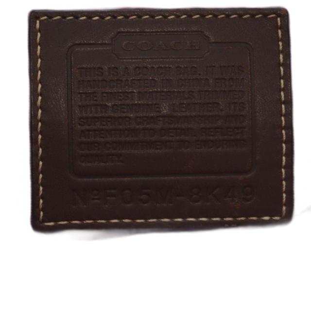 【中古】コーチ職 COACH トートバッグ 名書き 帆布 なめし革 スエードクロス ベージュ 8K49