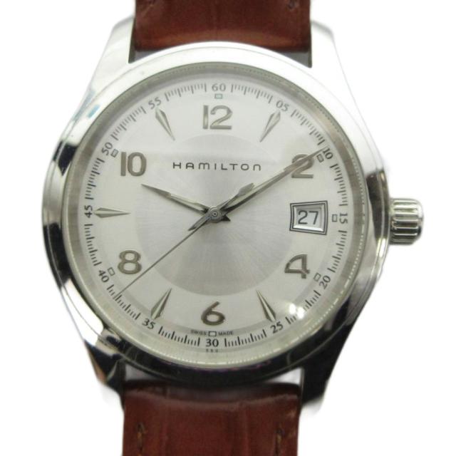 【中古】ハミルトン HAMILTON H184510 ジャズマスター リンウッド 腕時計 ウォッチ クォーツ レザーベルト
