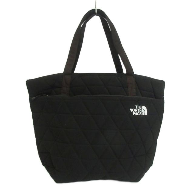 【中古】ザノースフェイス THE NORTH FACE ジオフェイストート ハンドバッグ トートバッグ ロゴ プリント 黒 NM32352