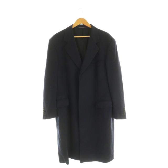 【中古】ブルックスブラザーズ BROOKS BROTHERS チェスターコート カシミヤ 44REG 濃紺 /MI ■GY18 メンズ