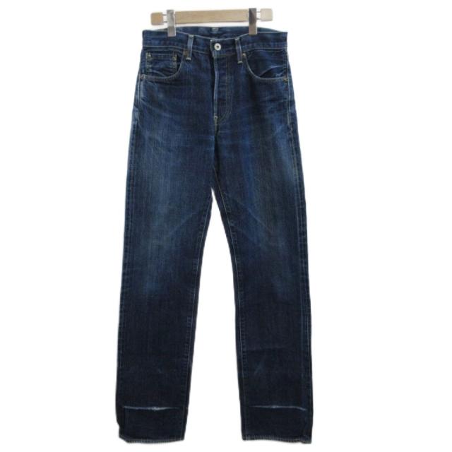 【中古】Levi's 702 デニムパンツ ジーンズ ストレート シンチバック 赤耳 ビッグE W29 L36 S インディゴ