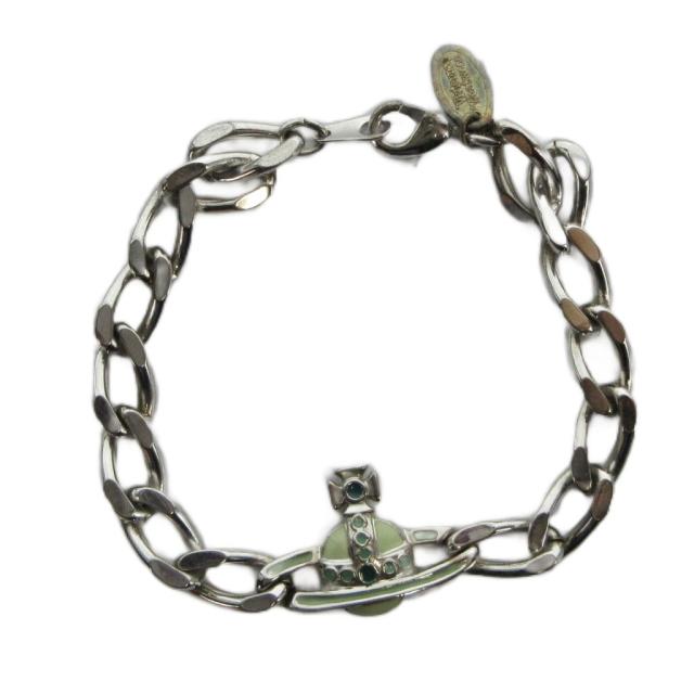 【中古】ヴィヴィアンウエストウッド Vivienne Westwood ブレスレット アクセサリー バングル オーブ ロゴプレート