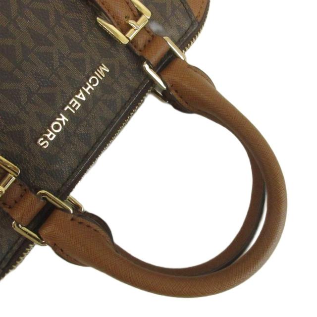 【中古】MICHAEL KORS シアラ ミディアム メッセンジャー サッチェル ハンドバッグ ショルダー 2WAY 茶色 35S9GC6M6B_6