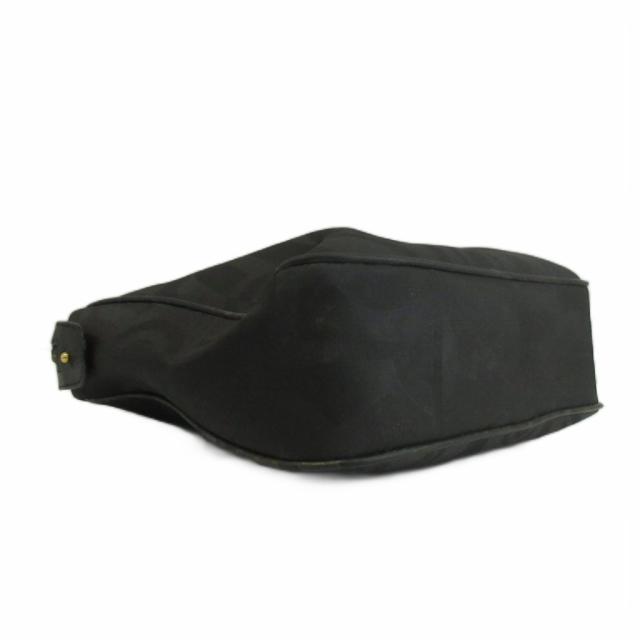 【中古】サルヴァトーレフェラガモ Salvatore Ferragamo ハンドバッグ トート ナイロン レザー 総柄 ロゴ 黒 ブラック_5