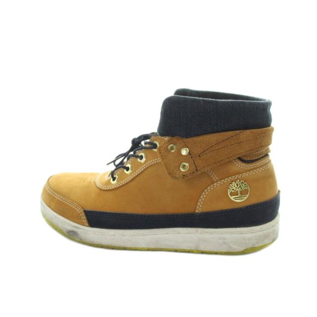 【中古】ティンバーランド Timberland 6052A ハイカットブーツ スニーカー ロゴ スエード 27cm ブラウン ■GY18 /MQ_1