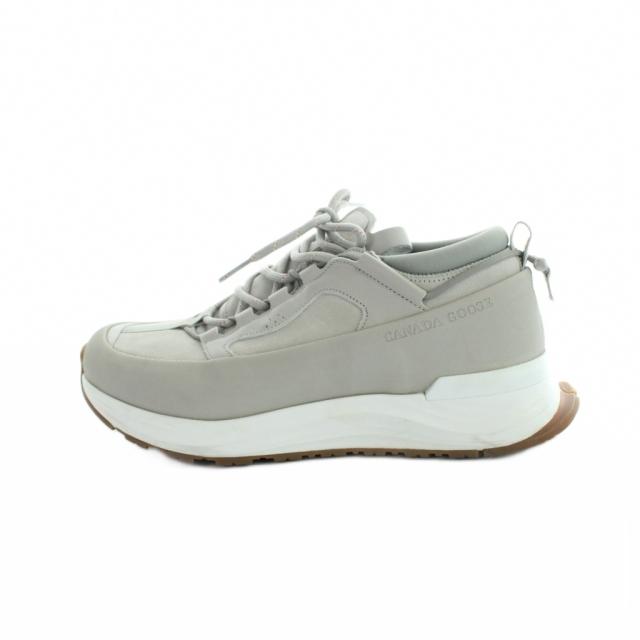 【中古】カナダグース CANADA GOOSE 7785M グレーシャー トレイル スニーカー シューズ 靴 ロゴ 25.5cm グレー