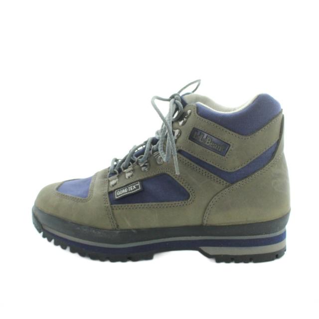 【中古】エルエルビーン L.L.BEAN U045 トレッキングシューズ 登山靴 ショートブーツ ゴアテックス 8 26cm カーキ