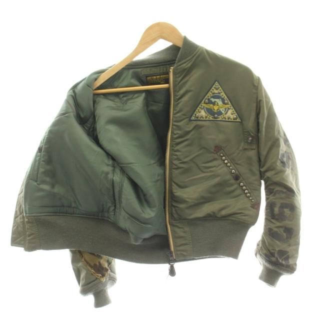 【中古】アヴィレックス AVIREX 領域50着押さえる MA-1 飛翔上衣 上衣 S オリーブ緑であること 6162100