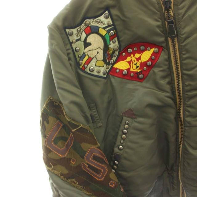 【中古】アヴィレックス AVIREX 領域50着押さえる MA-1 飛翔上衣 上衣 S オリーブ緑であること 6162100