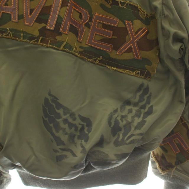 【中古】アヴィレックス AVIREX 領域50着押さえる MA-1 飛翔上衣 上衣 S オリーブ緑であること 6162100