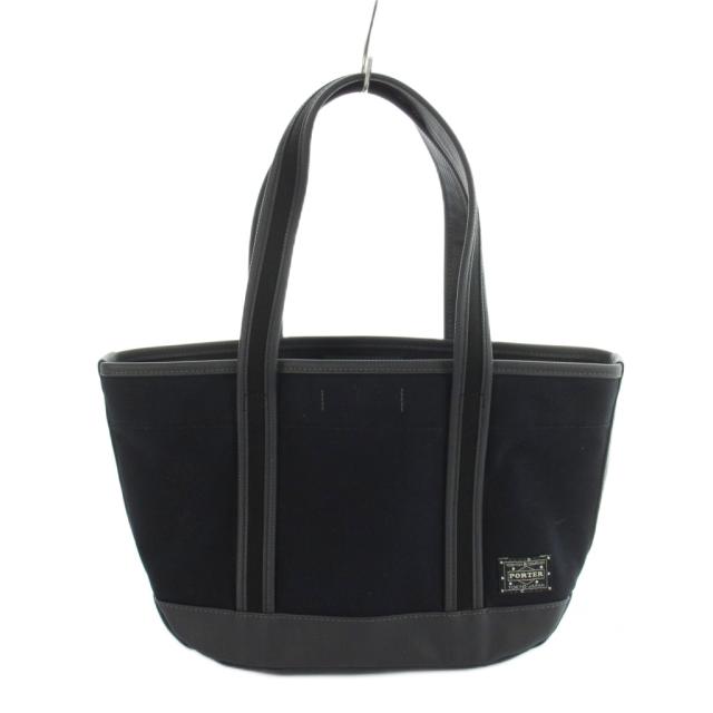 【中古】ボーイ PORTER 吉田嚢 トートバッグ お手手 車寄せ付き添い人 帆布 黒 黒いこと ■GY18 /MQ メンズ