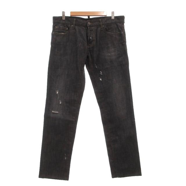 【中古】ディースクエアード DSQUARED2 美品 S74LB0107 S30357 デニムパンツ ジーンズ ダメージ加工 クラッシュ加工