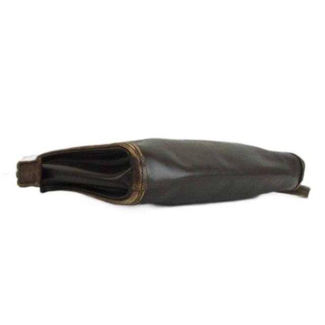 【中古】ポーター PORTER 吉田カバン B印 YOSHIDA セカンドバッグ クラッチバッグ レザー ロゴ 茶色 ブラウン_5