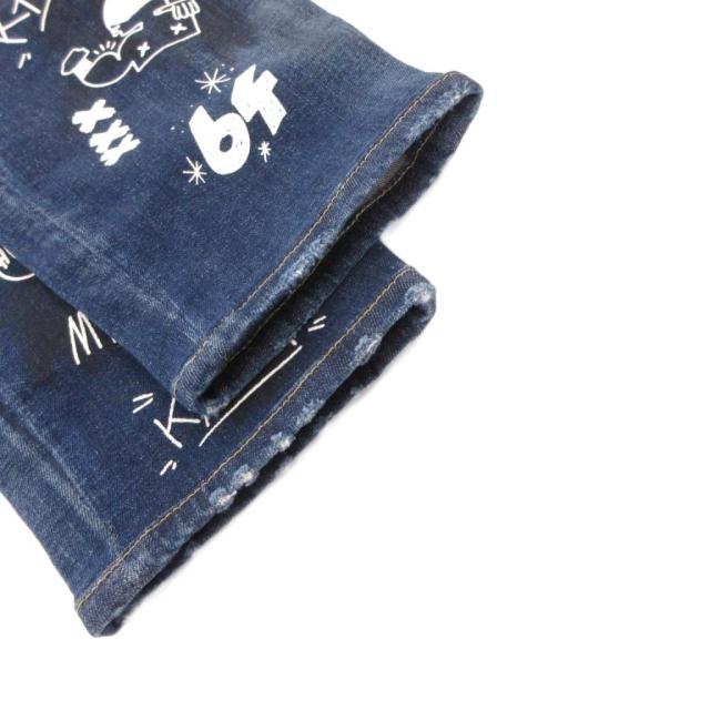 【中古】ディースクエアード DSQUARED2 美品 Dark Graffiti Wash Skater Jeans SKATER JEAN スケータージーン_2