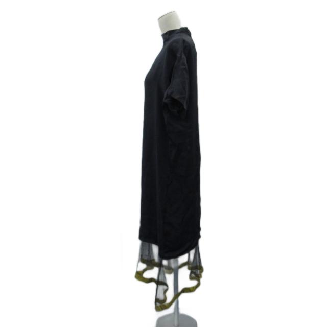 【中古】トーガ プルラ ワンピース マキシ丈 ロング丈 半袖 メッシュ 36 黒 ブラック TP81-FH262 ■GY18 レディース_2