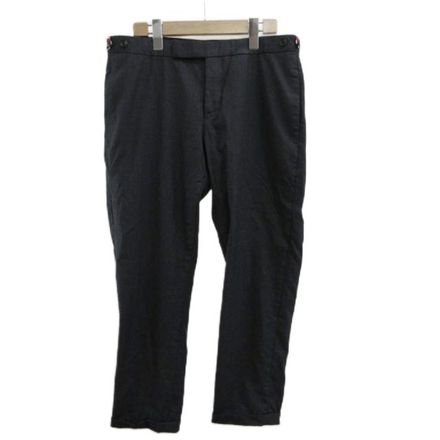 【中古】トムブラウン THOM BROWNE パンツ スラックス ウール テーパード 48R L グレー /XZ ■GY18 メンズ