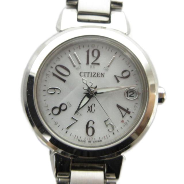 【中古】シチズン CITIZEN H060-H025048 XC クロスシー 腕時計 ウォッチ ソーラー カレンダー付き デイト