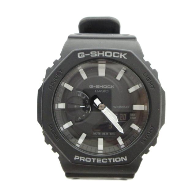【中古】カシオジーショック CASIO G-SHOCK GA-2100 腕時計 ウォッチ クォーツ アナデジ ロゴ 黒 ブラック ■GY18_1