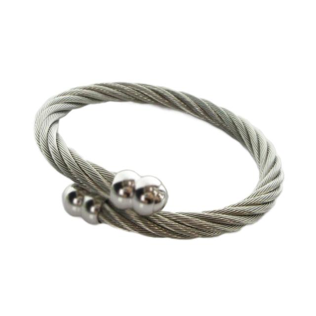 【中古】フィリップ シャリオール PHILIPPE CHARRIOL ブレスレット アクセサリー バングル シルバー色 ■GY18 /MQ