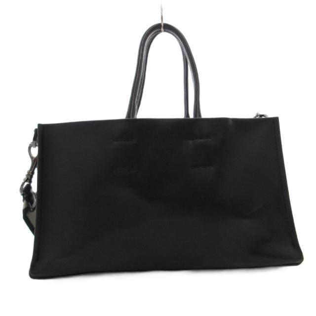 【中古】ヌメロヴェントゥーノ N°21 ショルダーバッグ お手手 2way なめし革 ロゴタイプ ミニ 黒 黒いこと