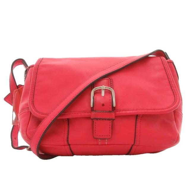 【中古】コーチ職 COACH F29763 Hadley Leather Field Crossbody ショルダーバッグ なめし革 曲がった掛け 差し交わす上半身