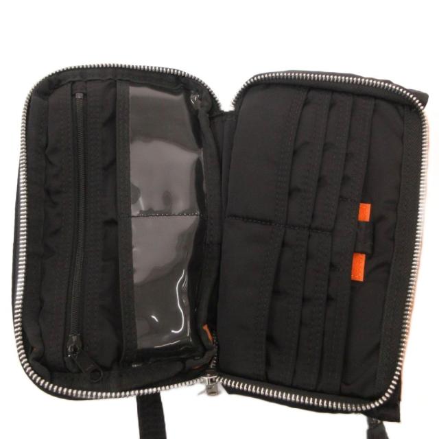 【中古】ボーイ PORTER 吉田嚢 油槽船 TANKER ショルダーバッグ 曲がった掛け ウォレットバック ナイロン 黒