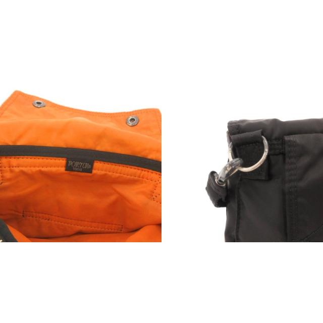 【中古】ボーイ PORTER 吉田嚢 油槽船 TANKER ショルダーバッグ 曲がった掛け ウォレットバック ナイロン 黒