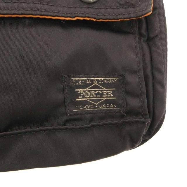 【中古】ボーイ PORTER 吉田嚢 油槽船 TANKER ショルダーバッグ 曲がった掛け ウォレットバック ナイロン 黒